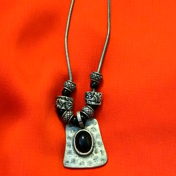 Black/Silvertone Jewelry Lot - Picture 5 of 5